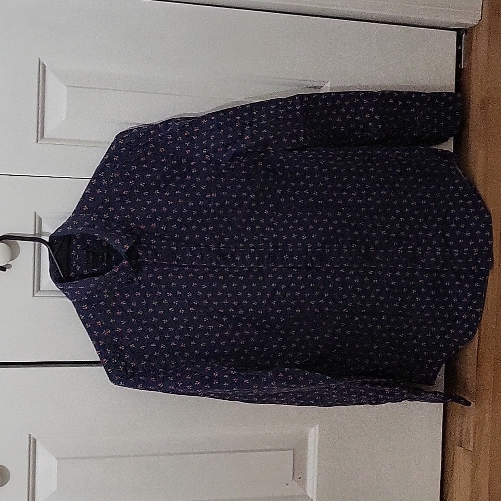 J.Crew navy floral button up size xs